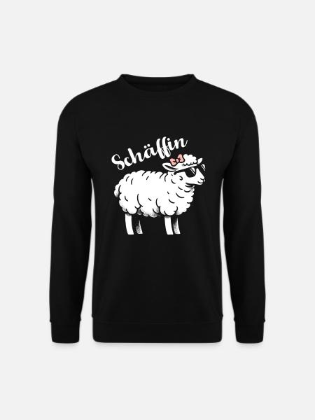Chef Chefin Schaf Geschenk Schäfin Spruch - Unisex Pullover - Schwarz