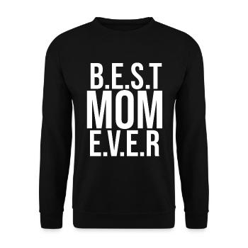 Mom Gift Mother's Day Birthday Mom - Unisex Sweatshirt - black - Front - Alina (178cm) & Michal (187cm)