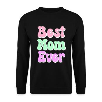 Mom Gift Mother's Day Birthday Mom - Unisex Sweatshirt - black - Front - Alina (178cm) & Michal (187cm)