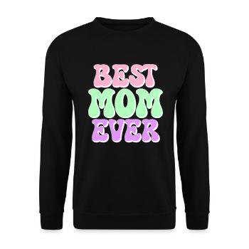 Mom Gift Mother's Day Birthday Mom - Unisex Sweatshirt - black - Front - Alina (178cm) & Michal (187cm)