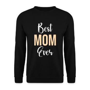 Mom Gift Mother's Day Birthday Mom - Unisex Sweatshirt - black - Front - Alina (178cm) & Michal (187cm)