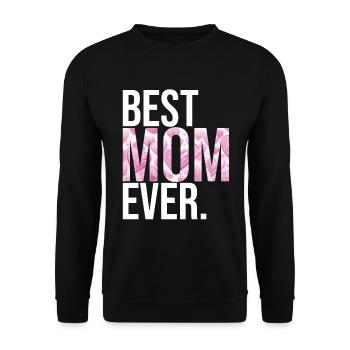 Mom Gift Mother's Day Birthday Mom - Unisex Sweatshirt - black - Front - Alina (178cm) & Michal (187cm)