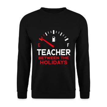 LEHRER ZWISCHEN DEN FERIEN - Unisex Pullover - Schwarz - Vorne - Alina (178cm) & Michal (187cm)