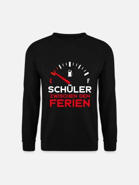 SCHULE LUSTIG SCHÜLER ZWISCHEN DEN FERIEN SCHÜLER - Unisex Pullover - Schwarz