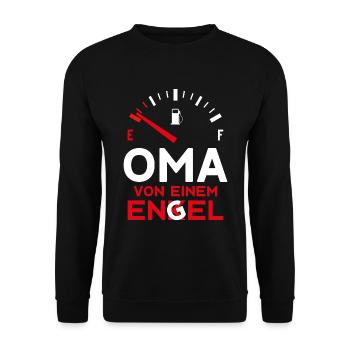 MUTTERTAG OMA VON 1 ENKEL OMA - Unisex Pullover - Schwarz - Vorne - Alina (178cm) & Michal (187cm)