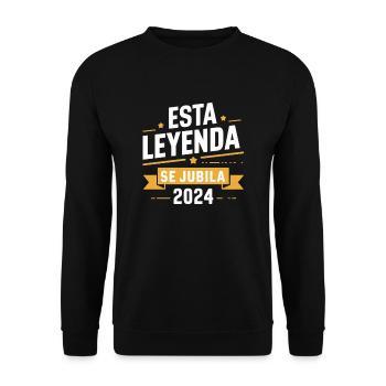 This Legend Retires 2024 - Unforgettable Retreat - Unisex Sweatshirt - black - Front - Alina (178cm) & Michal (187cm)