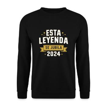 Cette légende prend sa retraite en 2024 - Sweat-shirt Unisexe - noir - Devant - Alina (178cm) & Michal (187cm)