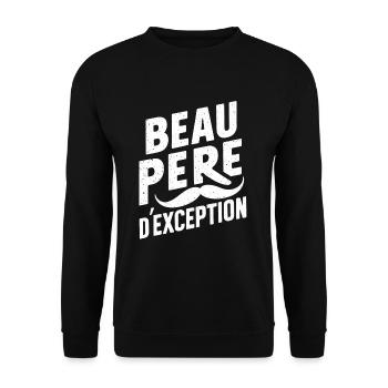 Father-in-law Exceptional Father's Day Gift Idea - Unisex Sweatshirt - black - Front - Alina (178cm) & Michal (187cm)