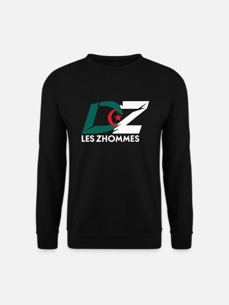 DZ Les Zhommes Algérie Supporter Algérien Djazair - Sweat-shirt Unisexe - noir
