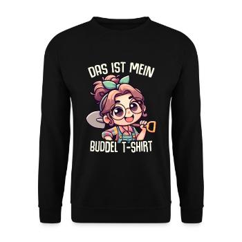 Garten Geschenk Gärtnerin Geburtstag Geschenk - Unisex Pullover - Schwarz - Vorne - Alina (178cm) & Michal (187cm)