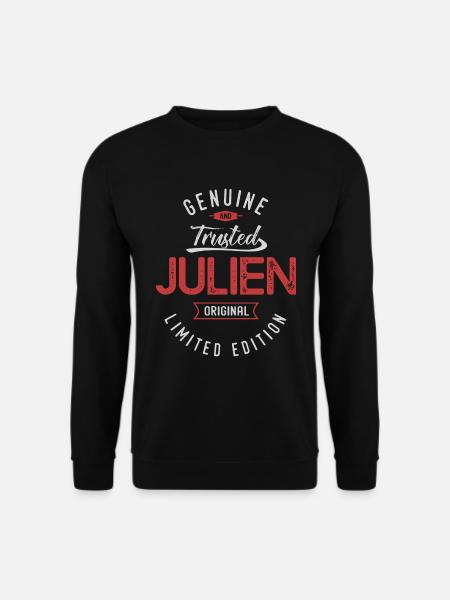 JULIEN Tshirt personnalisé prénom cadeau julien - Sweat-shirt Unisexe - noir