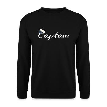Kapitän - Unisex Pullover - Schwarz - Vorne - Alina (178cm) & Michal (187cm)