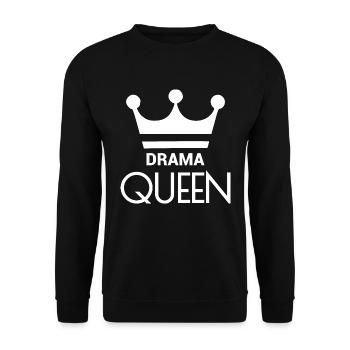REINE DU DRAME - Sweat-shirt Unisexe - noir - Devant - Alina (178cm) & Michal (187cm)