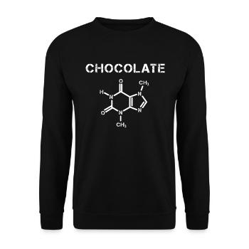 Chemie Schokolade - Unisex Pullover - Schwarz - Vorne - Alina (178cm) & Michal (187cm)