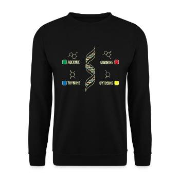 Biochimiste de l'ADN - Sweat-shirt Unisexe - noir - Devant - Alina (178cm) & Michal (187cm)