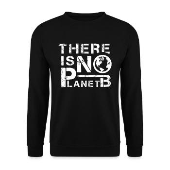 Aucune planète B éducation à l'environnement - Sweat-shirt Unisexe - noir - Devant - Alina (178cm) & Michal (187cm)