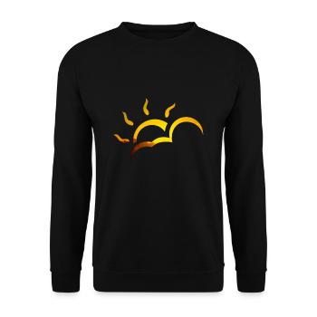 Sun - Unisex Sweatshirt - black - Front - Alina (178cm) & Michal (187cm)