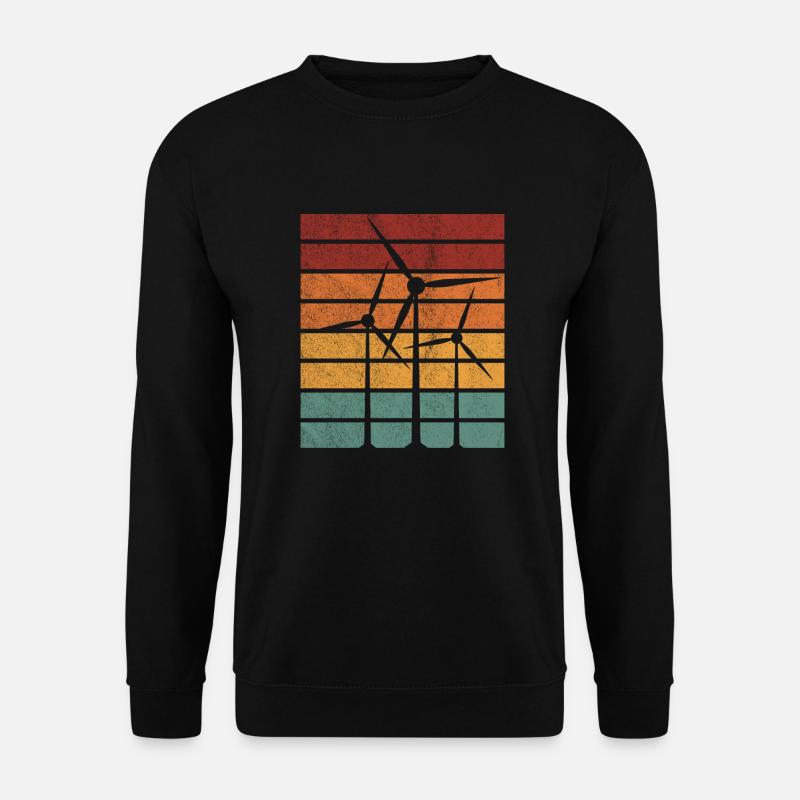 Énergie éolienne énergie éolienne éolienne - Sweat-shirt Unisexe - noir