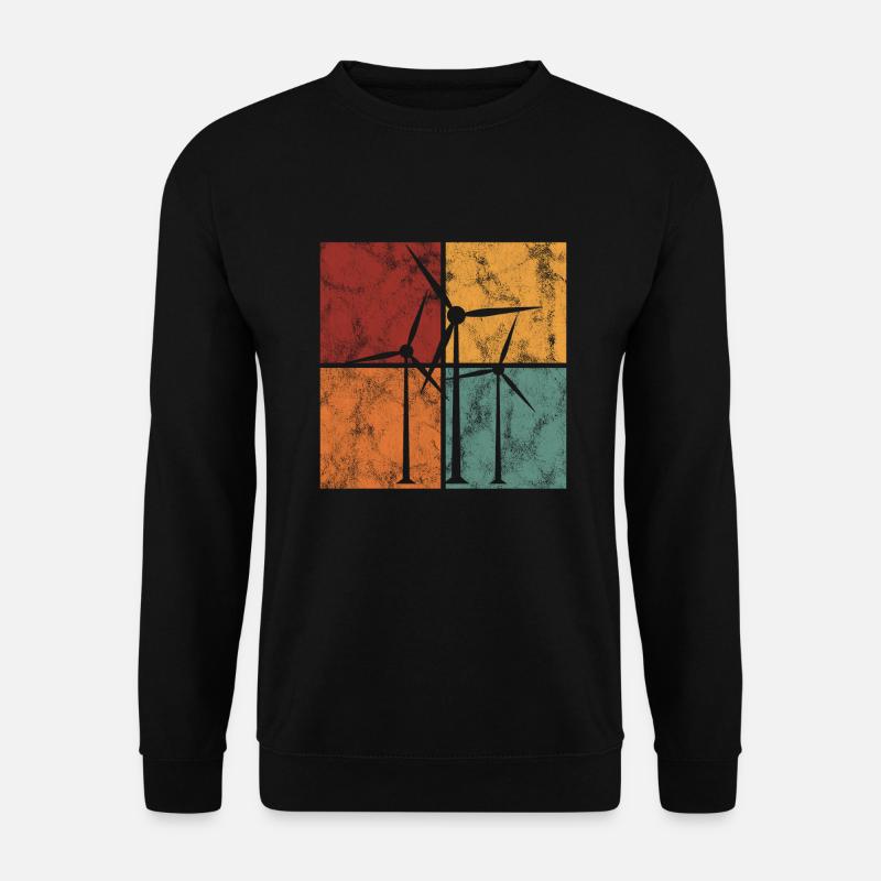 Énergie éolienne énergie éolienne éolienne - Sweat-shirt Unisexe - noir
