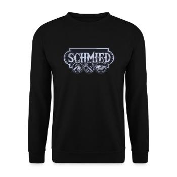 Blacksmith iron forging wrought iron gift - Unisex Sweatshirt - black - Front - Alina (178cm) & Michal (187cm)