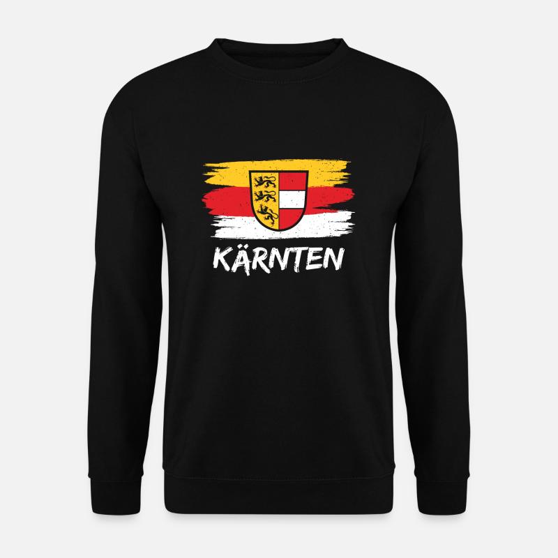 Kärnten Seen Kärntner Nudel Bua Lausbua Geschenk - Unisex Pullover - Schwarz