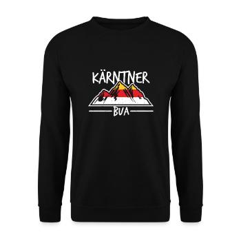 Kärnten Seen Kärntner Nudel Bua Lausbua Geschenk - Unisex Pullover - Schwarz - Vorne - Alina (178cm) & Michal (187cm)