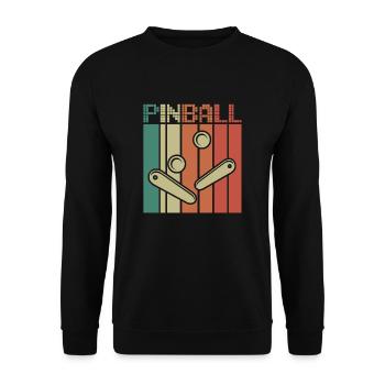 Cadeau de flipper d'arcade flipper flipper - Sweat-shirt Unisexe - noir - Devant - Alina (178cm) & Michal (187cm)