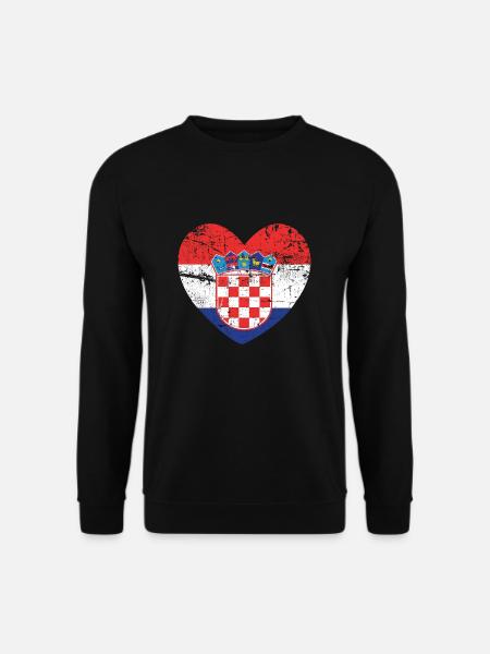 Croatie Hrvatska Croate Croate Croate - Sweat-shirt Unisexe - noir