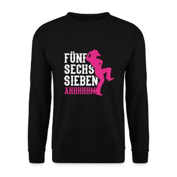 Linedance Western Tanz Tänzer Country Geschenkidee - Unisex Pullover - Schwarz - Vorne - Alina (178cm) & Michal (187cm)