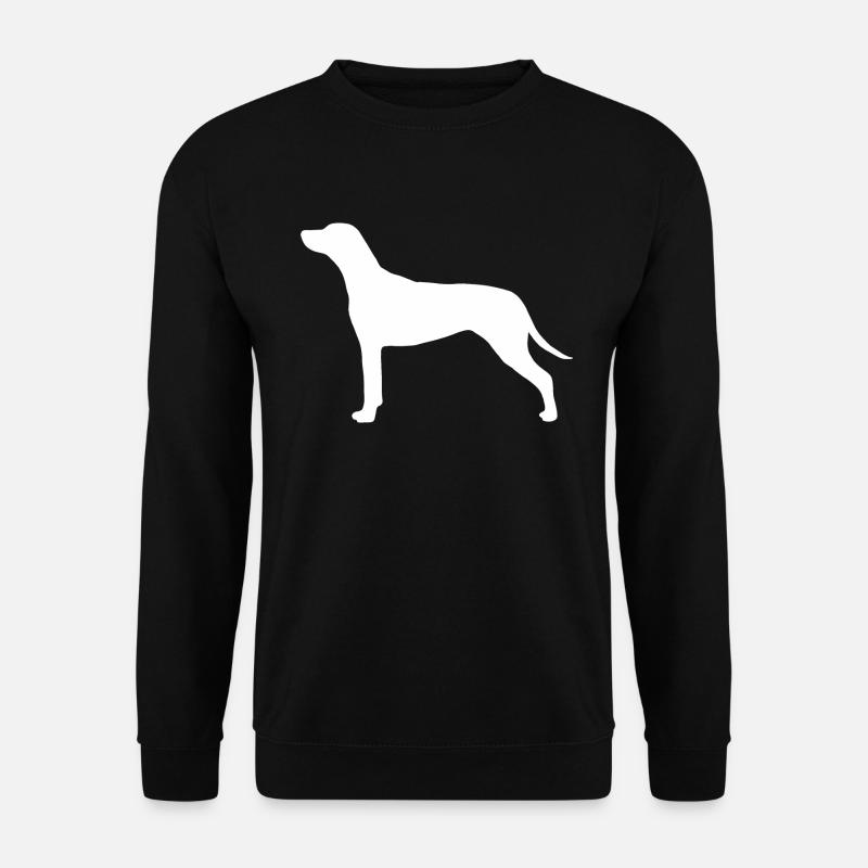 Rhodesian Ridgeback Silhouette - Unisex Pullover - Schwarz