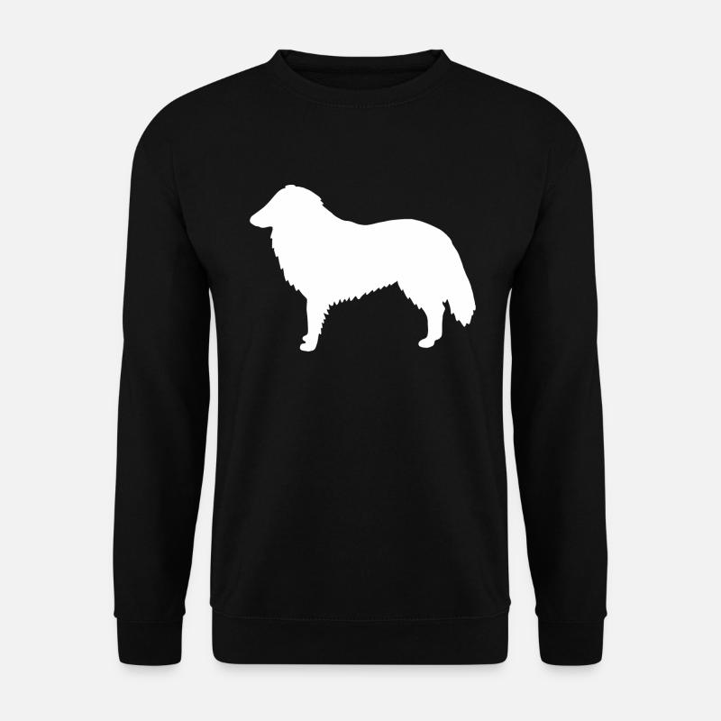 Collie Silhouette - Unisex Pullover - Schwarz