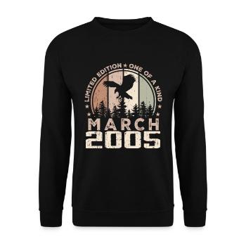Incomparable since March 2005, 19th Anniversary - Unisex Sweatshirt - black - Front - Alina (178cm) & Michal (187cm)