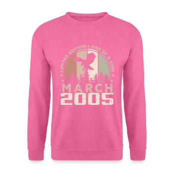 Unvergleichlich seit März 2005, 19-jähriges Jubiläum - Unisex Pullover - Pink - Vorne