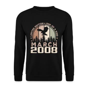 Incomparable since March 2008, 16th Anniversary - Unisex Sweatshirt - black - Front - Alina (178cm) & Michal (187cm)