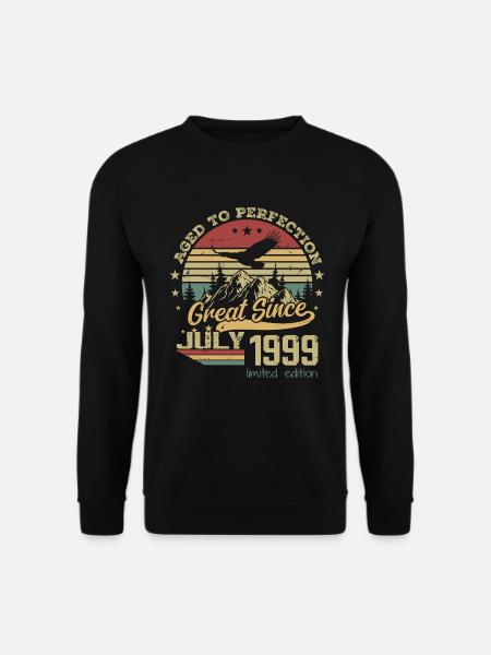 25 ans Vieilli à la Perfection né en juillet 1999 - Sweat-shirt Unisexe - noir