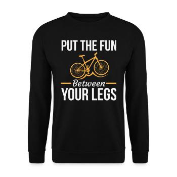 Radfahrer Fahrrad Radfahren Leben Fahrrad Spaß Radfahren - Unisex Pullover - Schwarz - Vorne - Alina (178cm) & Michal (187cm)