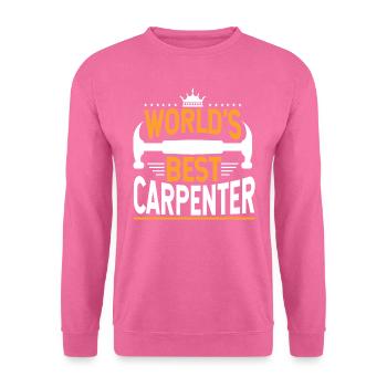 Carpenters Shirt Das beste Carpenter Geschenk-T-Shirt der Welt - Unisex Pullover - Pink - Vorne
