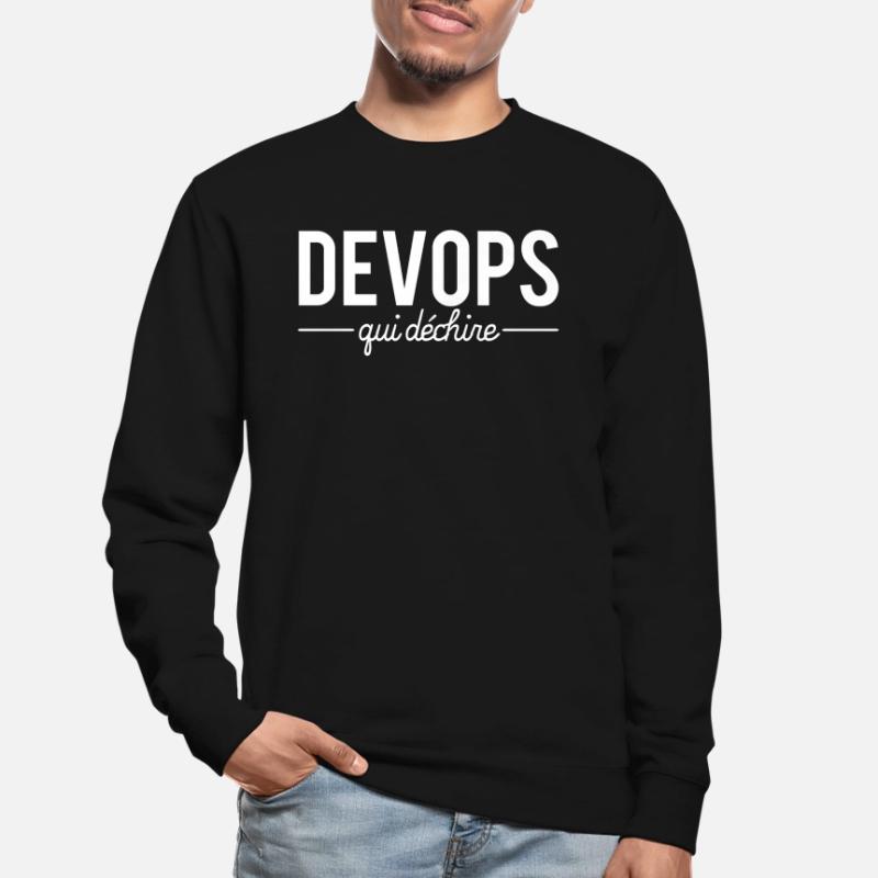 Devops Qui Déchire Meilleur Devops Métier Code Sweat-shirt Unisexe