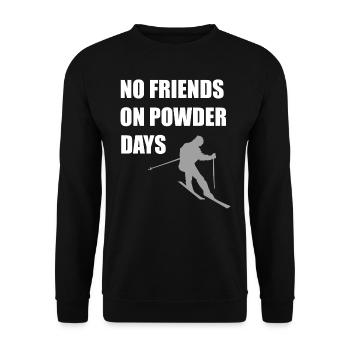 Ski Ski Ski - Sweat-shirt Unisexe - noir - Devant - Alina (178cm) & Michal (187cm)