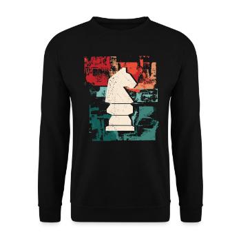 Chess Player Checkmate Chess Player - Unisex Sweatshirt - black - Front - Alina (178cm) & Michal (187cm)
