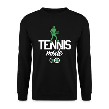 Joueur de tennis Mode Club de tennis Entraîneur de tennis - Sweat-shirt Unisexe - noir - Devant - Alina (178cm) & Michal (187cm)