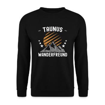 Taunus Wandern - Unisex Pullover - Schwarz - Vorne - Alina (178cm) & Michal (187cm)