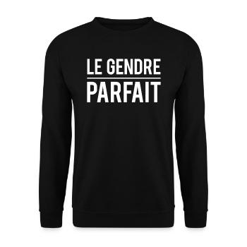 Le gendre parfait blague gendre humour - Sweat-shirt Unisexe - noir - Devant - Alina (178cm) & Michal (187cm)