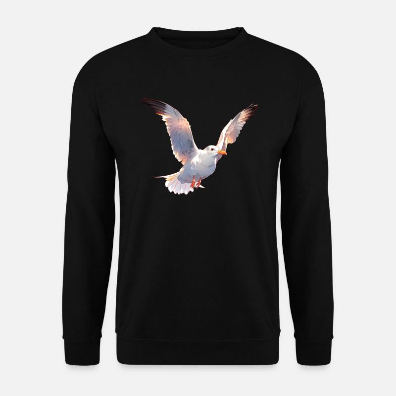 Seemöwe - Unisex Pullover - Schwarz