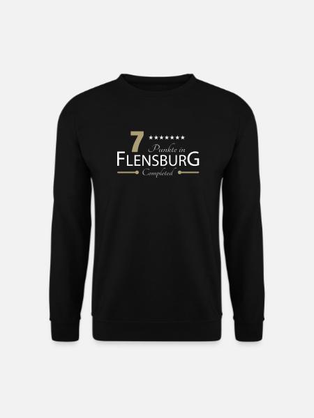 7 Punkte in Flensburg - Unisex Pullover - Schwarz