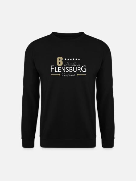 6 Punkte in Flensburg - Unisex Pullover - Schwarz