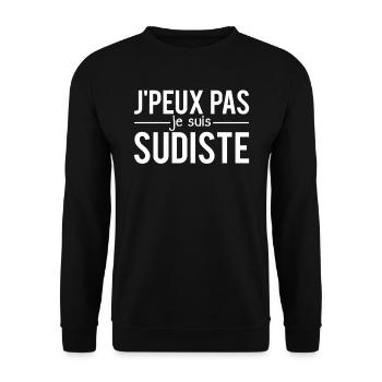 J'peux pas je suis sudiste humour - Sweat-shirt Unisexe - noir - Devant - Alina (178cm) & Michal (187cm)