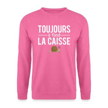 Toujours à fond la caisse retard retardataire - Sweat-shirt Unisexe - rose - Devant