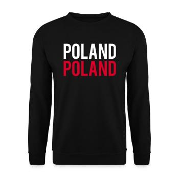Poland polonais fierté polonaise humour - Sweat-shirt Unisexe - noir - Devant - Alina (178cm) & Michal (187cm)