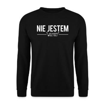 Nie jestem wszyscy blague polonais humour - Sweat-shirt Unisexe - noir - Devant - Alina (178cm) & Michal (187cm)